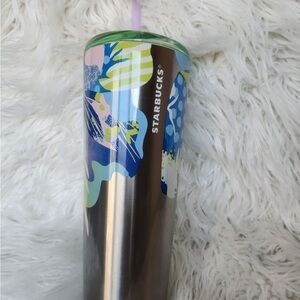 Starbucks Metallic Silver Tumbler